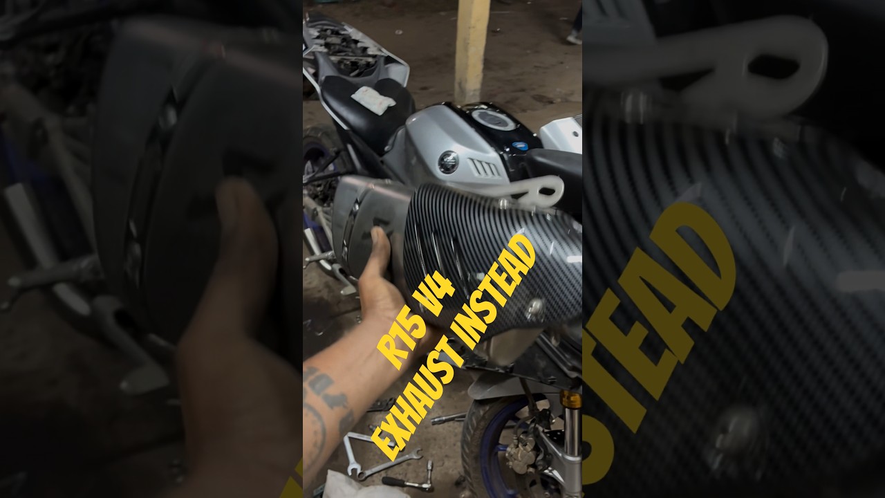 R15 V4M install Akrapovic Exhaust 🤯🤯🤯😱 