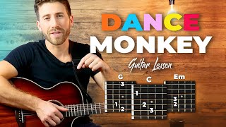 Dance Monkey Guitar Tutorial (Tones & I) Easy Chords Guitar Lesson