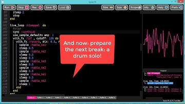 Techno: Steve Mason in the mix with Sonic Pi #1