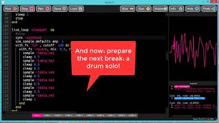 Techno: Steve Mason in the mix with Sonic Pi #1
