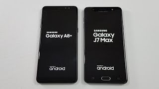 Samsung Galaxy A8 2018 Vs Samsung J7 Max Speed Test Comparison
