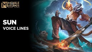 Sun - All Voice Lines | Mobile Legends Bang Bang