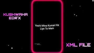 Kya Maal Hai Yaar🥵| Trending Sound Editing ❤️| New Trend Xml ✨|Alight Motion | (Xml) #kushwahaedits