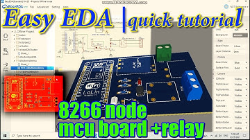 Easy EDa quick tutorial/ iot Esp 8266 NodeMcu relay