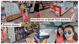 Amerika'nın en büyük Türk marketi | İlk defa bir Amazon deposunu geziyoruz #amerikadayaşam