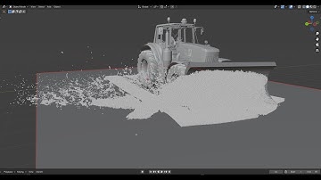 Realistic snow simulation in Blender