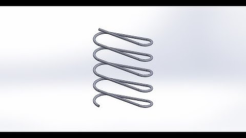 Non circle Helix spring  On Solidworks