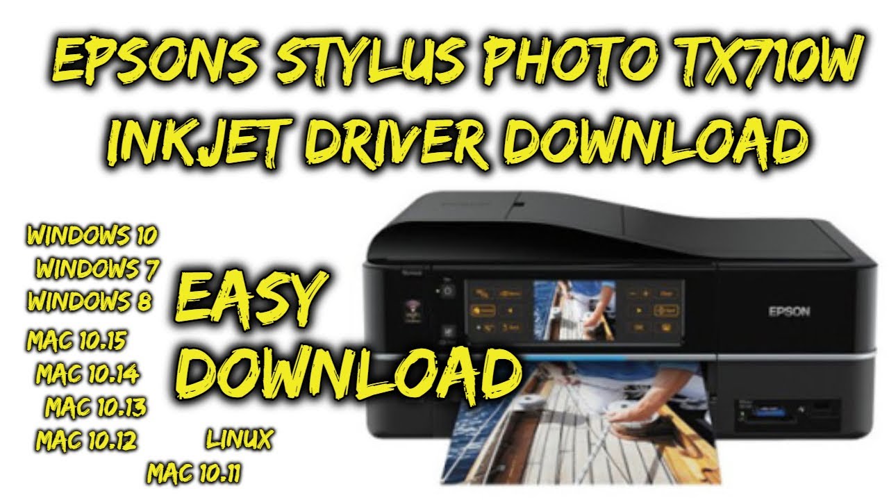 Epsons Stylus Photo TX710W Inkjet Driver Download - YouTube