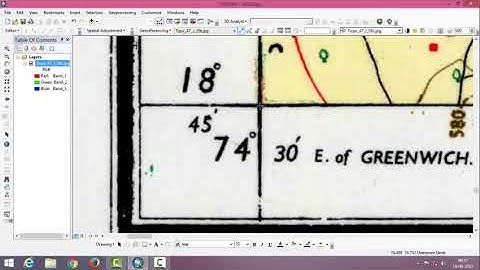 Georeferencing a SOI Toposheet in ArcGIS Software