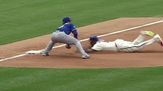 KC@PHI: Gordon throws out Howard at third base