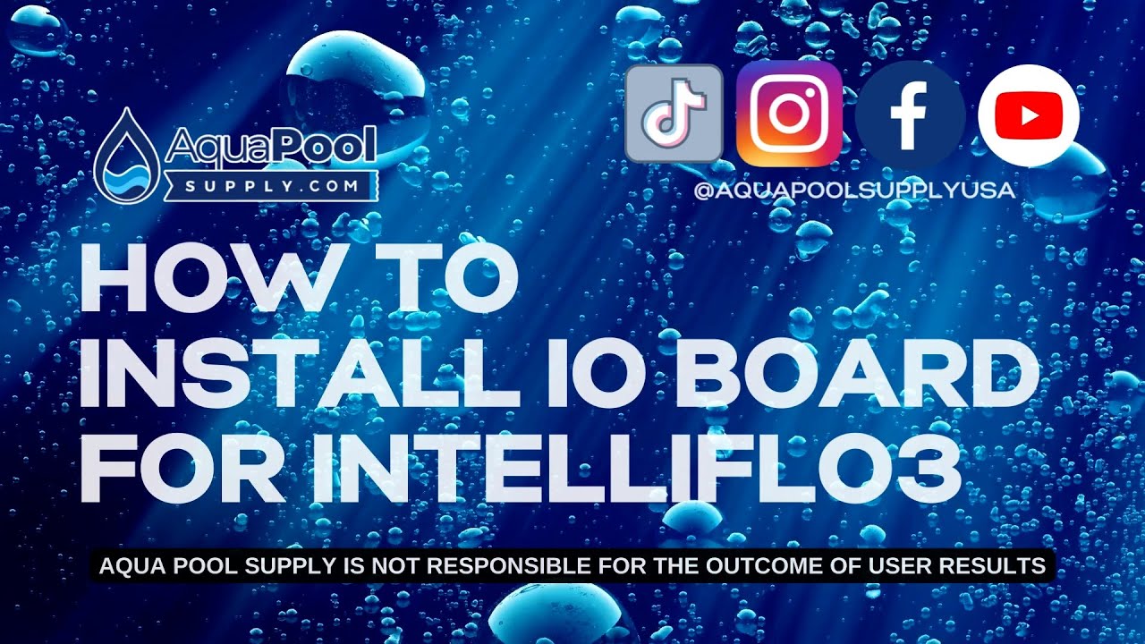 How To Install IO Board for Pentair IntelliFlo3 Pool Pump - YouTube