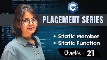 21. Static Member & Static Function in C++ (OOPs) | Happy Coding with Prishu