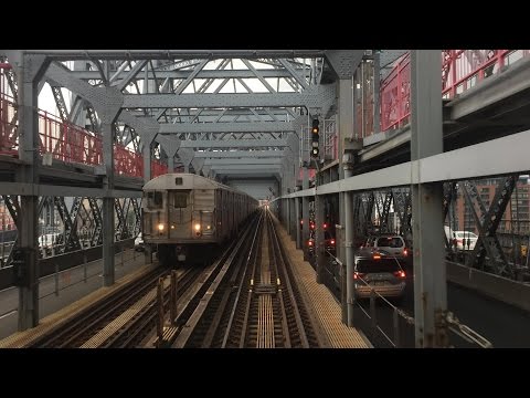 NYC Subway HD 60fps: Budd R32 Z Skip-Stop Train Thunderstorm Railfan Window RFW Ride (7/25/16)