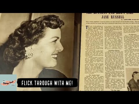 Vintage FLICK through with me! 1949 Vintage Picturegoer Magazine