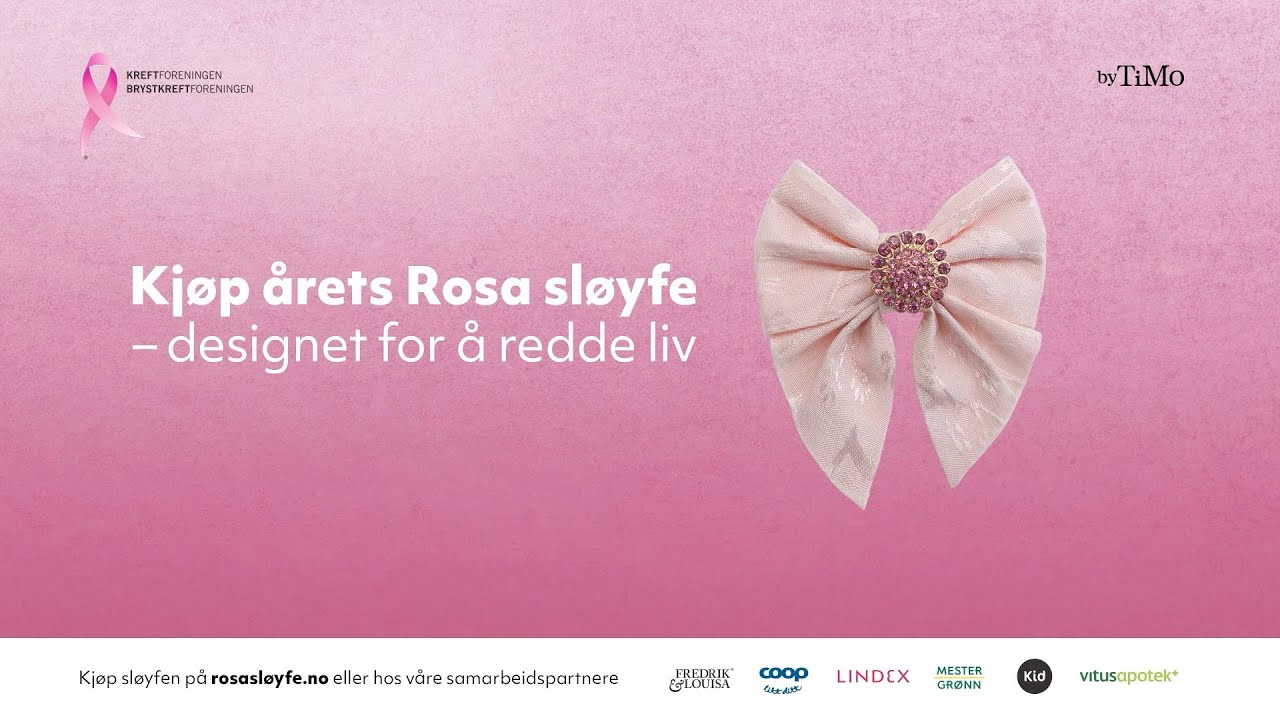 byTiMo har designet årets Rosa sløyfe | Rosa sløyfe - YouTube