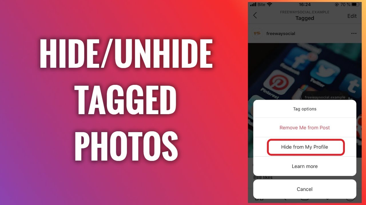 how to unhide tagged instagram posts