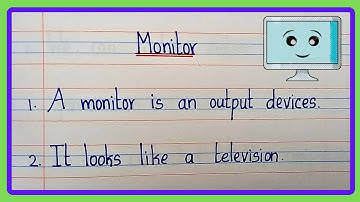10 lines on Monitor essay in English | 10 lines on Computer Monitor | Computer Monitor essay/zima
