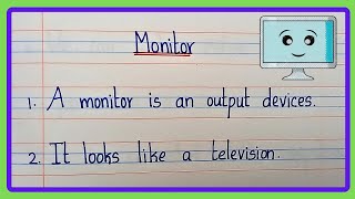 10 lines on Monitor essay in English | 10 lines on Computer Monitor | Computer Monitor essay/zima