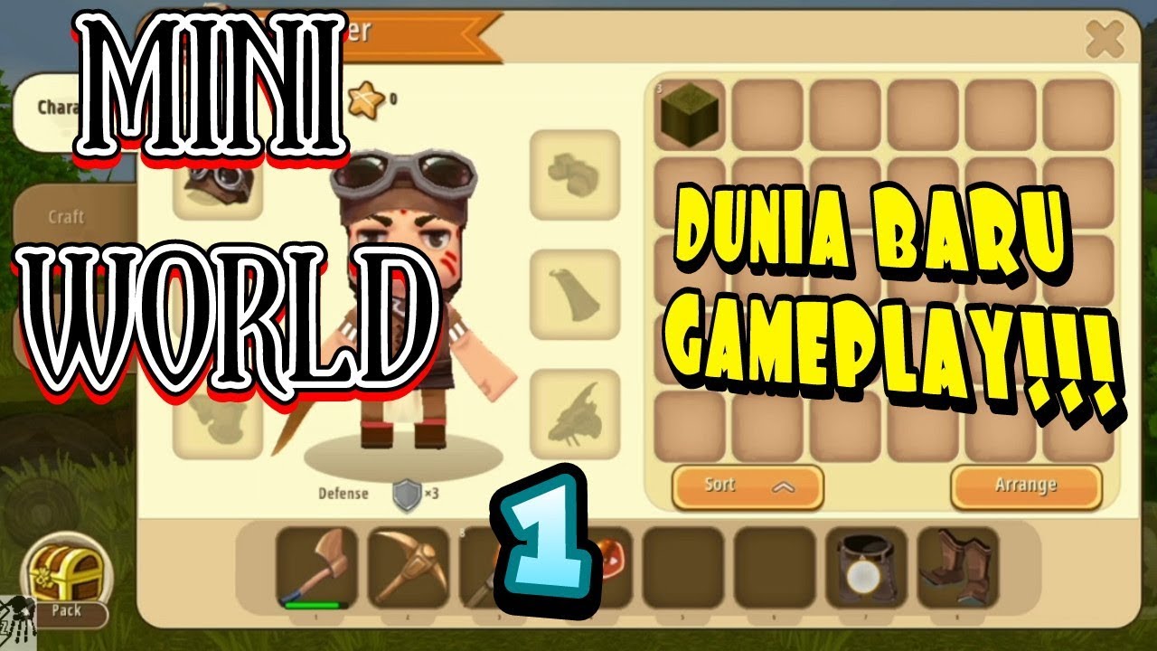 FUNNY GAME SURVIVAL - MINI WORLD BLOCK ART GAMEPLAY #1