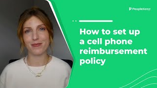 How to set up a cell phone reimbursement policy