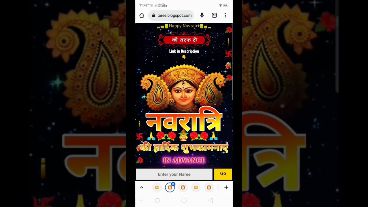 Navratri Wishing Script 2022, Navratri Wishing Script for blogger, navratri Wishing status 2022