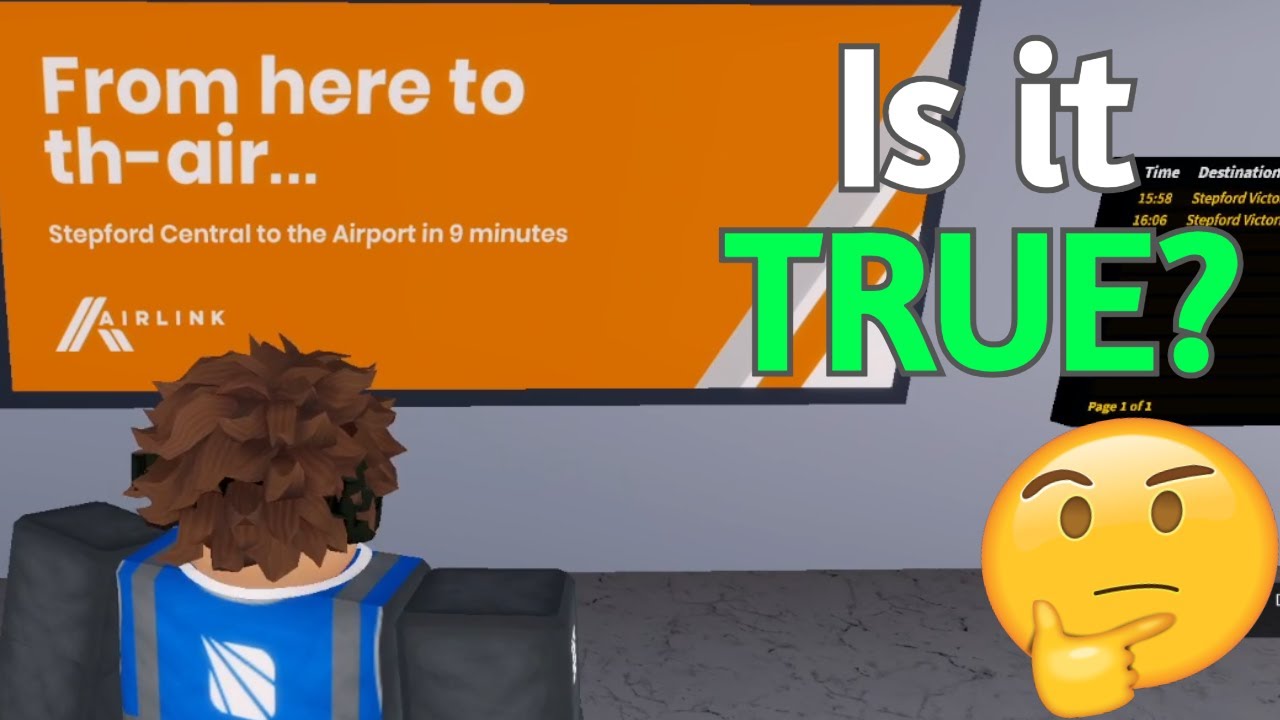 Stepford Central to Airport Central in 9 minutes? (Is it true?)