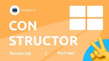 Review of the Constructor tab in the service PuzzleBot — Advanced Command Settings / Part Two