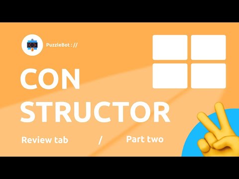 Review of the Constructor tab in the service PuzzleBot — Advanced Command Settings / Part Two