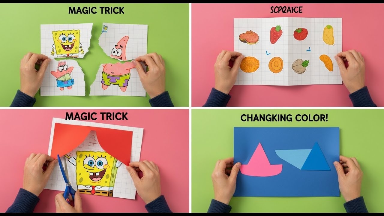Best Craft Ideas: Magic Tricks and Origami Transformations ARTS | School Craft Ideas | Part:4