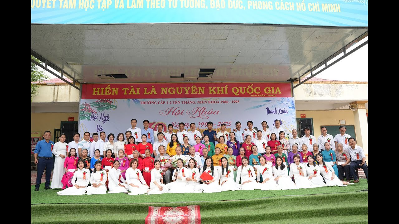 Trường cấp 1,2 Yên Thắng   Niên khóa 1986   1995 kỷ niệm 30 năm một chặng đường