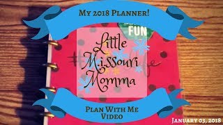 My 2018 Planner! Mini Happy Planner "#MomLife" Flip-Through - Plan With Me Video screenshot 4