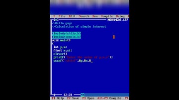 5. #program || C Program to calculate simple interest