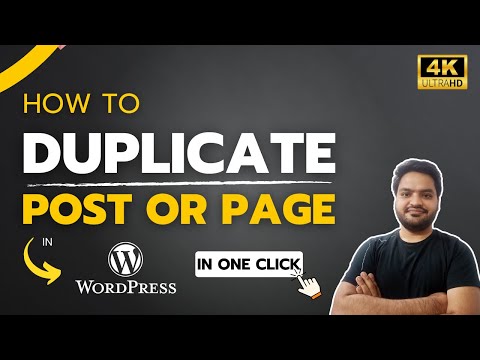 How to Create Duplicate Page or Post in Wordpress in 1 Click | Step by step tutorial in English