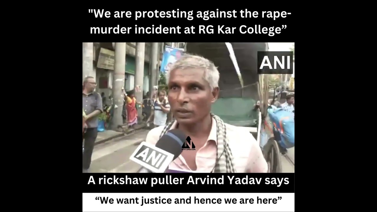 RG Kar Murder-Rape Case | A Rikshaw Puller Speech against the Protests | Doctor Case Bangal