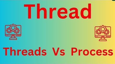 What is Thread in Operating system ? Threads vs Process in Urdu/hindi Lec2.4