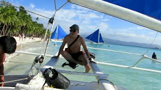 Филиппин аялал. Боракай (Boracay) арлын Пука (Puka) далайн эрэг рүү дарвуулт завиар очих аялал.