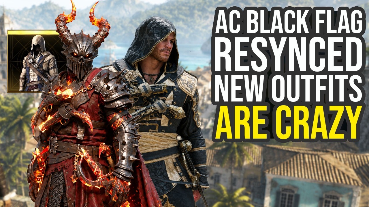 New Outfits & Weapons Are Insane In Assassin's Creed Black Flag Resynced... (AC Black Flag Resynced)