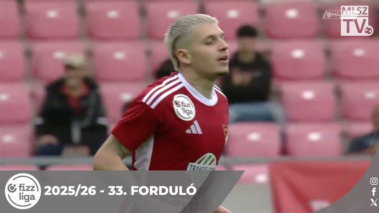 DVSC - Újpest FC | 2-1 | (2-0) | Fizz Liga | 33. forduló | MLSZTV