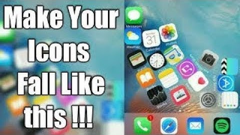 Make your icon fall in gravity launcher vs