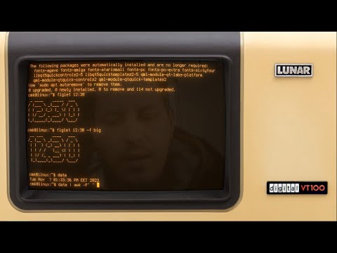 Linux Terminal ASCII Clock