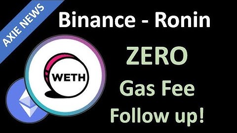 Axie Infinity Quick Update: Binance to Ronin - Weth transaction (follow up video) - tagalog