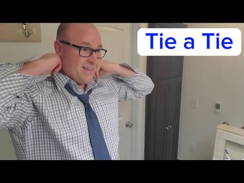 How to tie a tie.