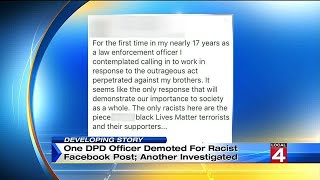 Detroit police detective demoted after alleged racist post