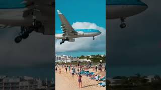 Como é a praia mais perigosa do mundo em Maho Beach?