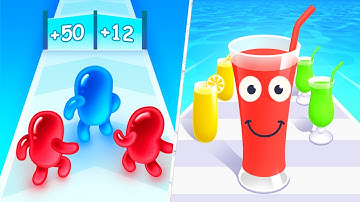 Satisfying Mobile Games 2023 - Join Blob Clash 3D, Juice Run, Giant Rush, Sandwich Runner, Pop It...