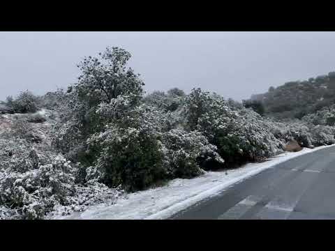 Winter Wonderland in Murrieta: Snow-Covered Scenery and Serene Roads