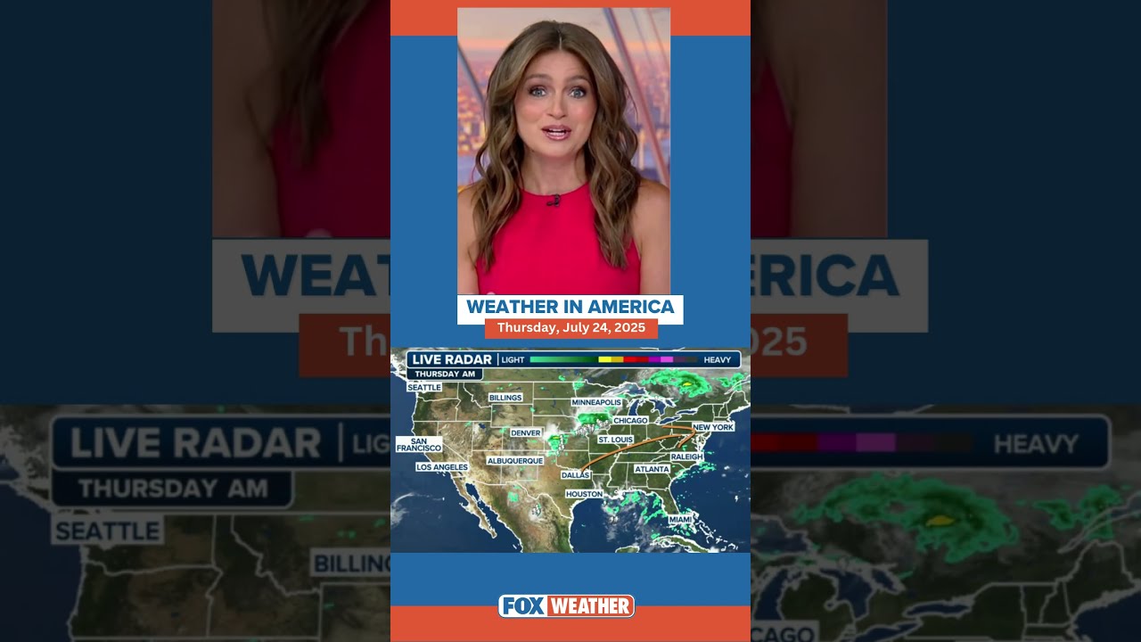 Weather in America: July 24, 2025