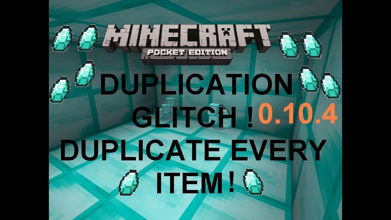 [MCPE 0.10.4]DUPLICATION GLITCH ! DIAMONDS, TNT,... DUPLICATE EVERY