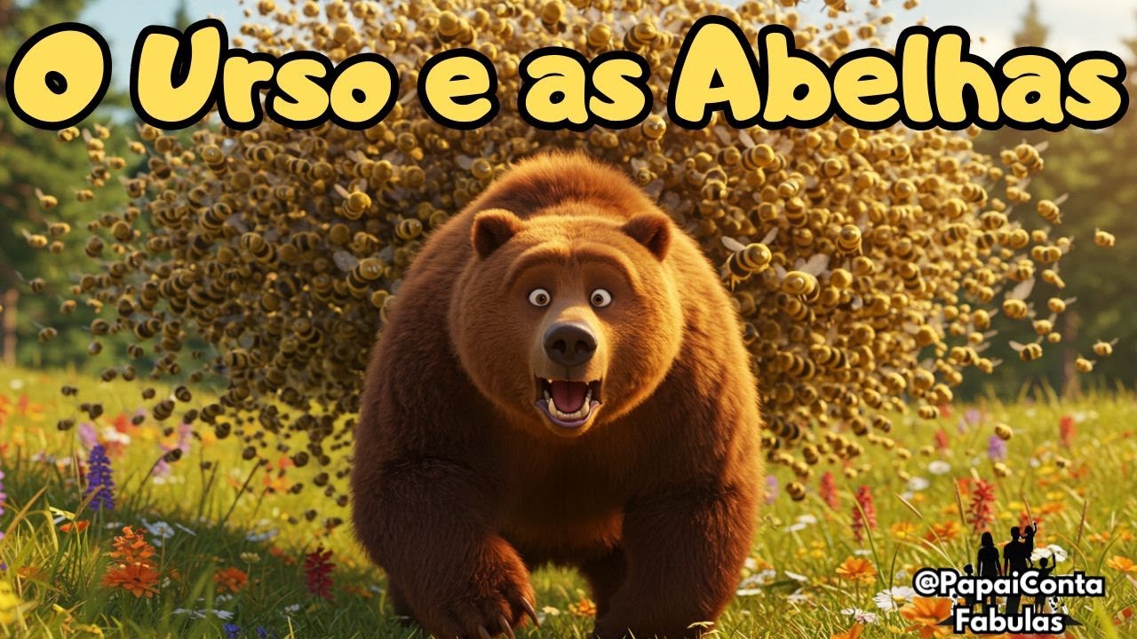 O Urso e as Abelhas - Fábula - Historinha para divertir e aprender