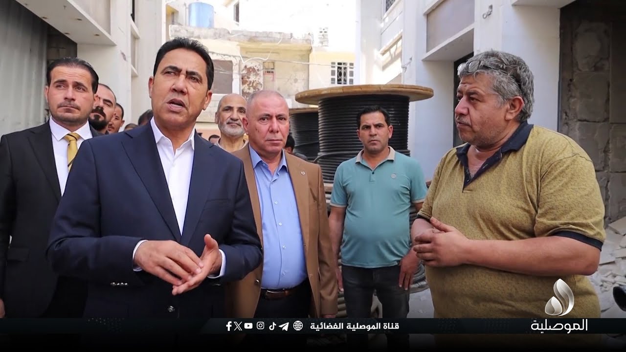 محافظ نينوى يتفقد شارع النجفي وتأهيل وتطوير سوق الصاغة.. ويكشف أن نسبة الإنجاز في السوق تجاوزت 80%